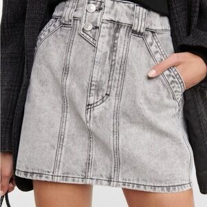 Gray Isabel Marant Denim Mini Skirt 34 Vicson